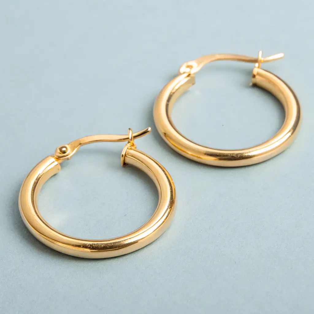 Recycled Silver Hoop Earrings