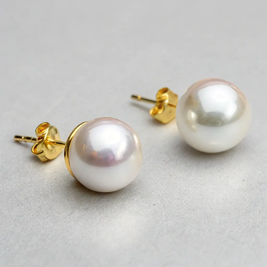 Eco Gold Stud Earrings